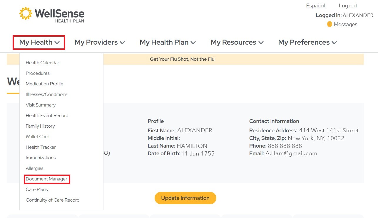 Accessing Tax Forms WellSense Health Plan